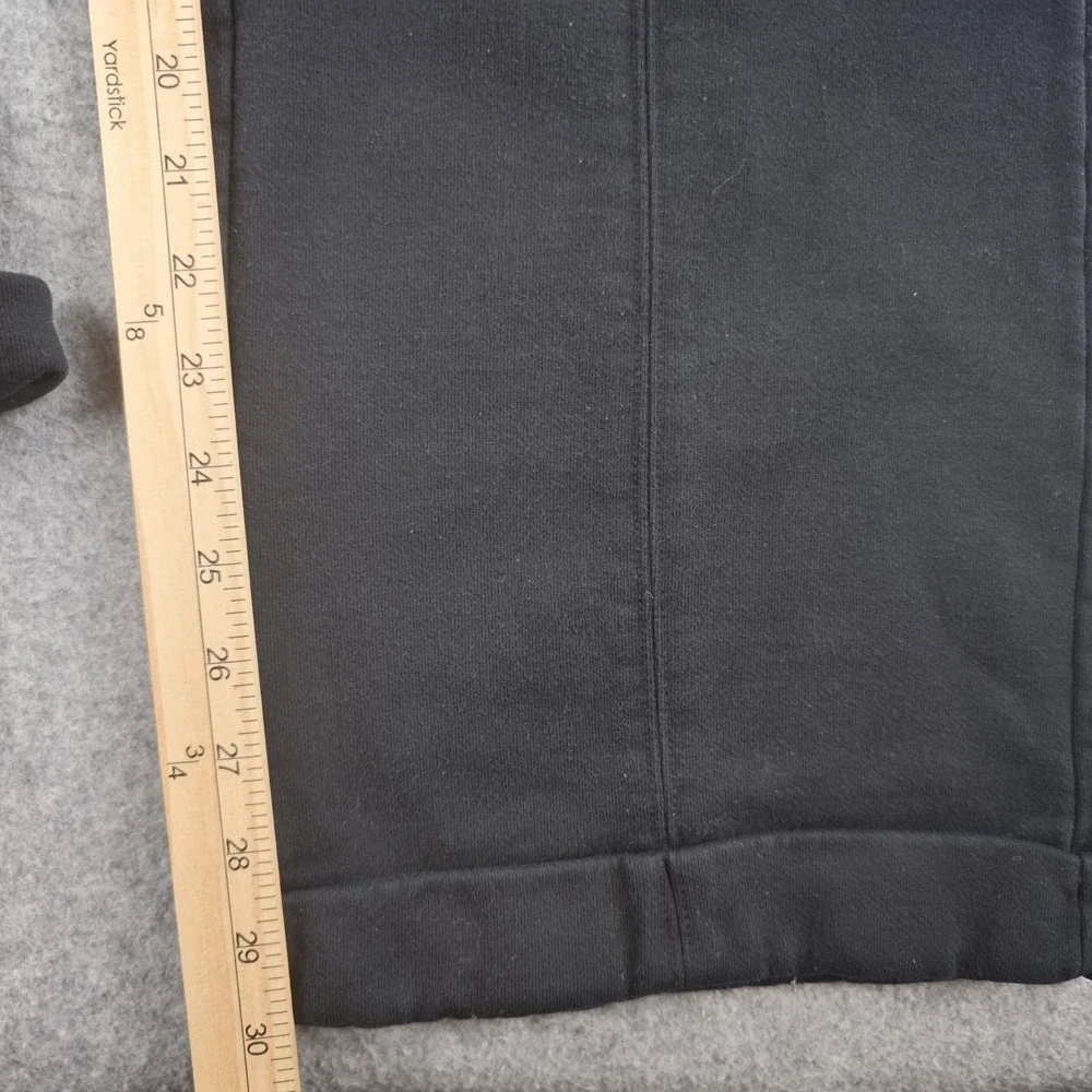 Alo Yoga Sweatpants Women's Xs Black Fleece Wide Leg Pintuck Cuffed Drawstring